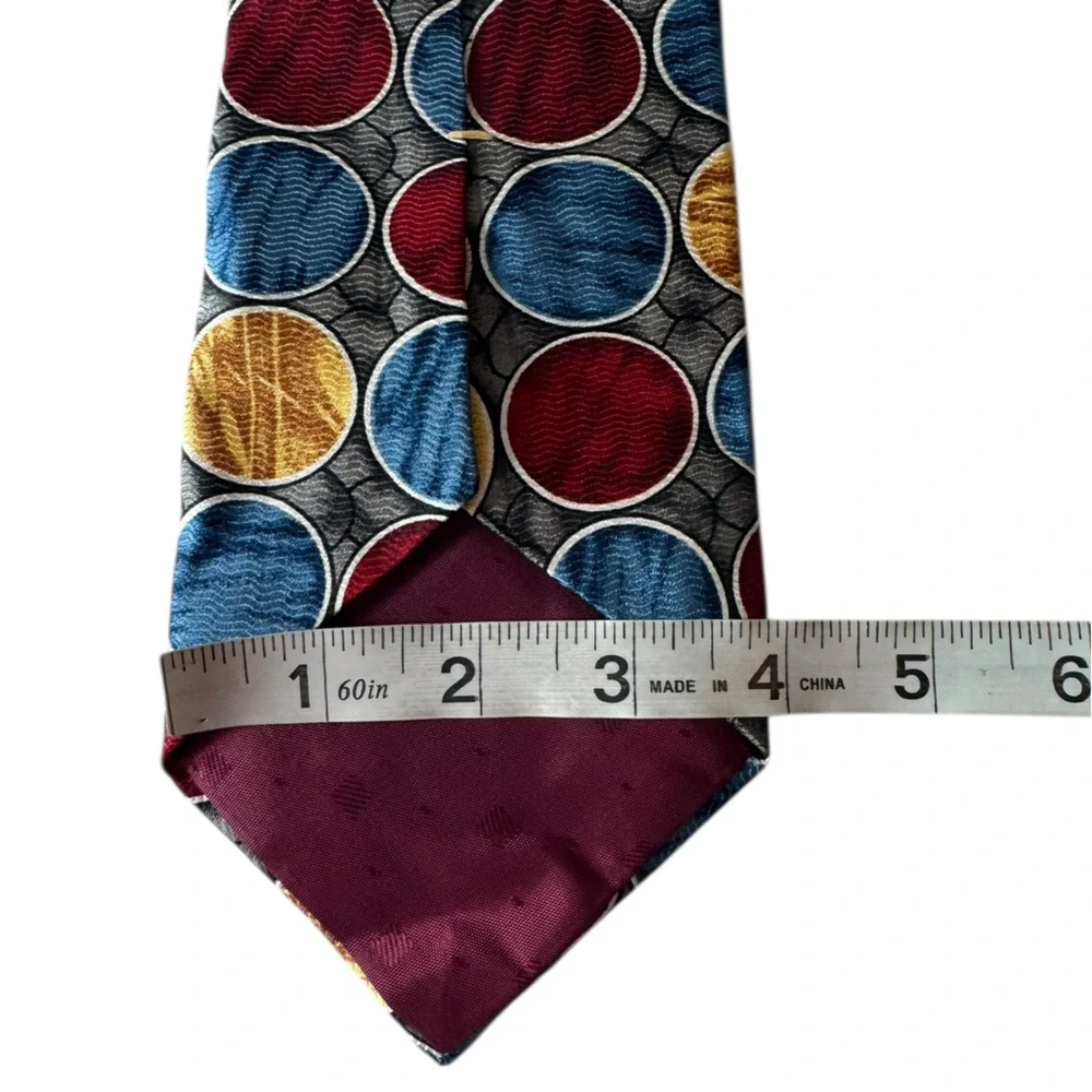 Vintage Mens Silk Neck Tie Quiet Luxury Old Money Career Professional Retro